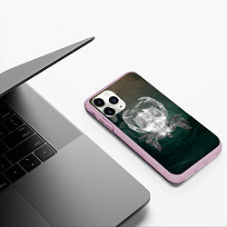 Чехол iPhone 11 Pro матовый Happy Halloween - Crab, цвет: 3D-розовый — фото 2