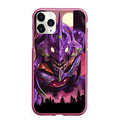 Чехол iPhone 11 Pro матовый Neon Genesis Evangelion - Eva, цвет: 3D-малиновый