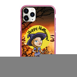 Чехол iPhone 11 Pro матовый Happy Halloween - Witch