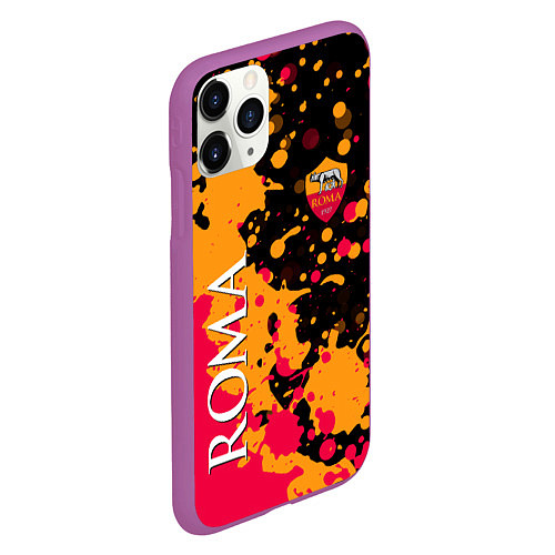 Чехол iPhone 11 Pro матовый Roma Краска / 3D-Фиолетовый – фото 2