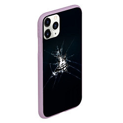 Чехол iPhone 11 Pro матовый Trollface мем, цвет: 3D-сиреневый — фото 2