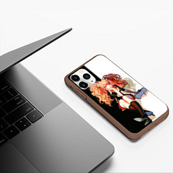 Чехол iPhone 11 Pro матовый Джунко Эношима - Danganronpa, цвет: 3D-коричневый — фото 2