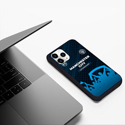 Чехол iPhone 11 Pro матовый Manchester City legendary форма фанатов, цвет: 3D-черный — фото 2