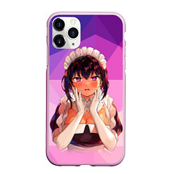 Чехол iPhone 11 Pro матовый The Maid I Hired Recently Is Mysterious anime, цвет: 3D-розовый