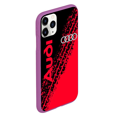 Чехол iPhone 11 Pro матовый Audi / 3D-Фиолетовый – фото 2