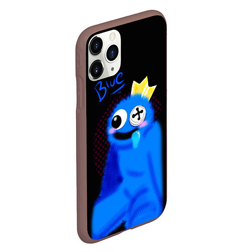 Чехол iPhone 11 Pro матовый Blue - Rainbow Friends / 3D-Коричневый – фото 2