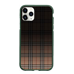 Чехол iPhone 11 Pro матовый Tartan gradient