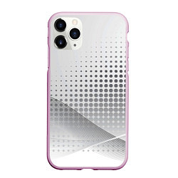 Чехол iPhone 11 Pro матовый Стальной градиент, цвет: 3D-розовый
