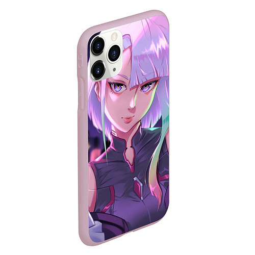 Чехол iPhone 11 Pro матовый Beautiful Lucy / 3D-Розовый – фото 2