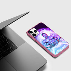 Чехол iPhone 11 Pro матовый Billie Herrington: Gachimuchi, цвет: 3D-малиновый — фото 2