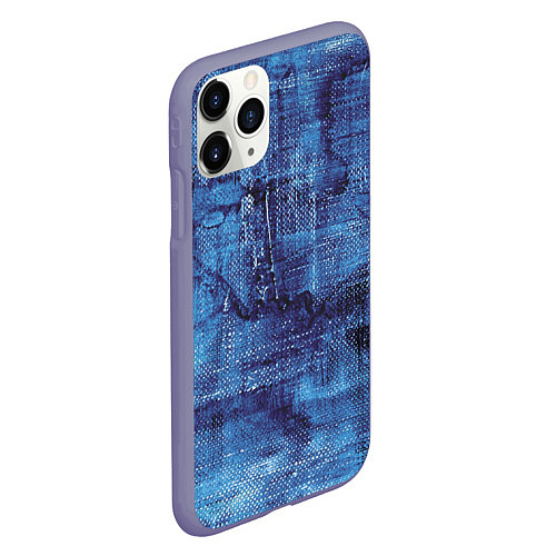 Чехол iPhone 11 Pro матовый Jeans life - rag / 3D-Серый – фото 2