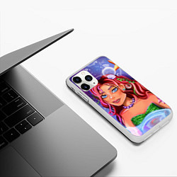 Чехол iPhone 11 Pro матовый Милая русалочка, цвет: 3D-белый — фото 2