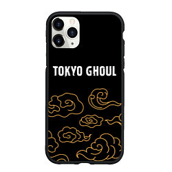 Чехол iPhone 11 Pro матовый Tokyo Ghoul anime clouds, цвет: 3D-черный