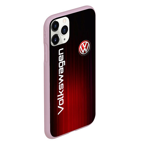 Чехол iPhone 11 Pro матовый Volkswagen art / 3D-Розовый – фото 2