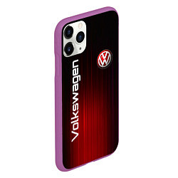 Чехол iPhone 11 Pro матовый Volkswagen art, цвет: 3D-фиолетовый — фото 2