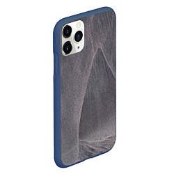 Чехол iPhone 11 Pro матовый Тёмные туманные блёстки, цвет: 3D-тёмно-синий — фото 2