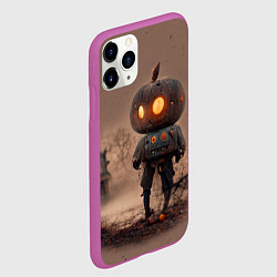 Чехол iPhone 11 Pro матовый Человек-тыква, цвет: 3D-фиолетовый — фото 2