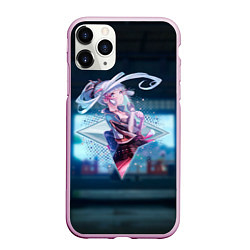 Чехол iPhone 11 Pro матовый Аяка Камисато в примогеме, цвет: 3D-розовый