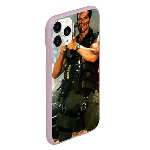 Чехол iPhone 11 Pro матовый Базука Арнольда мем / 3D-Розовый – фото 2