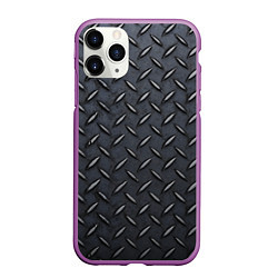 Чехол iPhone 11 Pro матовый Рифленая сталь, цвет: 3D-фиолетовый