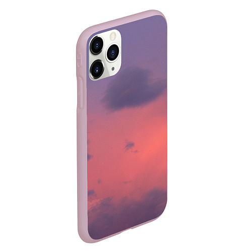 Чехол iPhone 11 Pro матовый Розовая туча / 3D-Розовый – фото 2