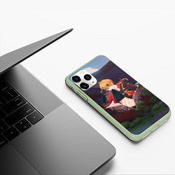 Чехол iPhone 11 Pro матовый Тома в примогеме, цвет: 3D-салатовый — фото 2