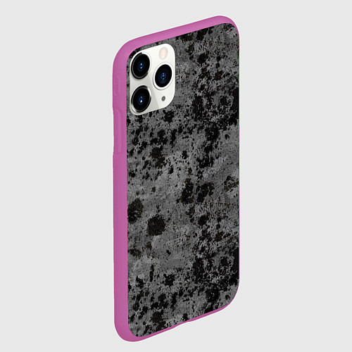 Чехол iPhone 11 Pro матовый Камуфляж Metro / 3D-Фиолетовый – фото 2