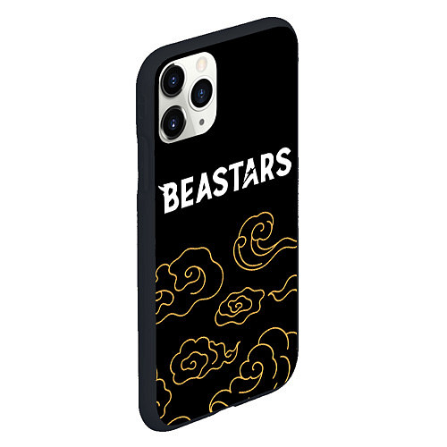 Чехол iPhone 11 Pro матовый Beastars anime clouds / 3D-Черный – фото 2