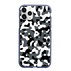 Чехол iPhone 11 Pro матовый Камуфляж Concrete Jungle, цвет: 3D-серый