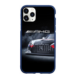 Чехол iPhone 11 Pro матовый Mercedes AMG - racing team - motorsport