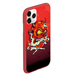 Чехол iPhone 11 Pro матовый Красный дьявол, цвет: 3D-красный — фото 2