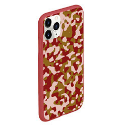 Чехол iPhone 11 Pro матовый Камуфляж German Desert, цвет: 3D-красный — фото 2