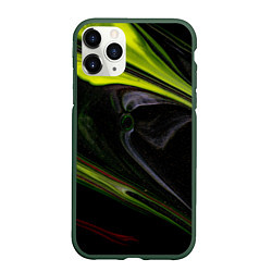 Чехол iPhone 11 Pro матовый Зелёный песок в темноте, цвет: 3D-темно-зеленый