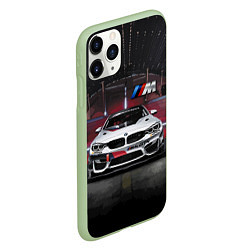 Чехол iPhone 11 Pro матовый BMW M4 GT4 - Motorsport, цвет: 3D-салатовый — фото 2