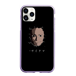 Чехол iPhone 11 Pro матовый One-Punch Man, цвет: 3D-светло-сиреневый