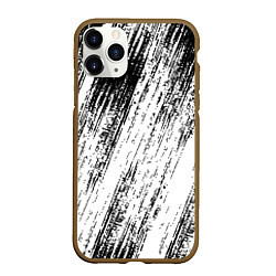 Чехол iPhone 11 Pro матовый Мокрый асфальт