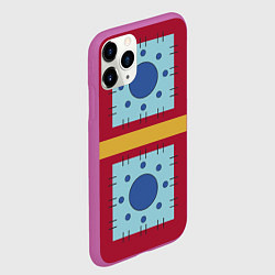 Чехол iPhone 11 Pro матовый Луффи One Piece - Вано, цвет: 3D-фиолетовый — фото 2