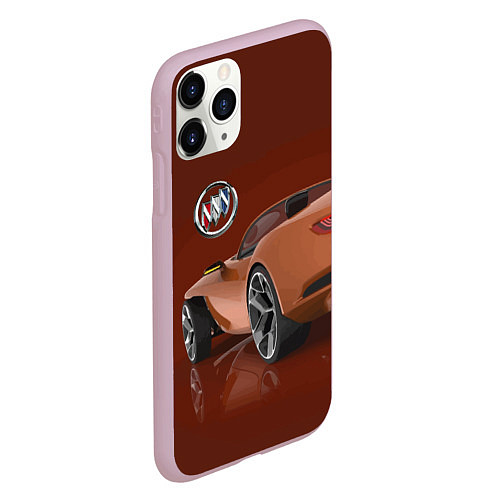 Чехол iPhone 11 Pro матовый Buick wild cat - concept / 3D-Розовый – фото 2