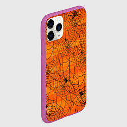 Чехол iPhone 11 Pro матовый Паучье логово, цвет: 3D-фиолетовый — фото 2