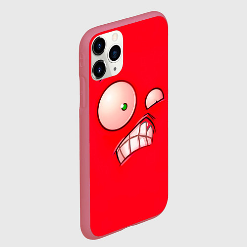 Чехол iPhone 11 Pro матовый Plants vs Zombies - Перчик / 3D-Малиновый – фото 2