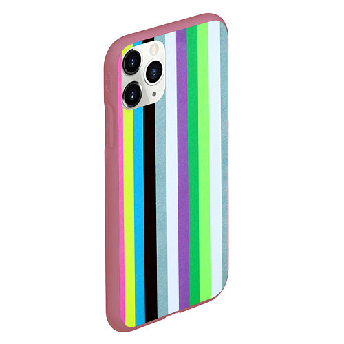 Чехол iPhone 11 Pro матовый Множество цветов / 3D-Малиновый – фото 2