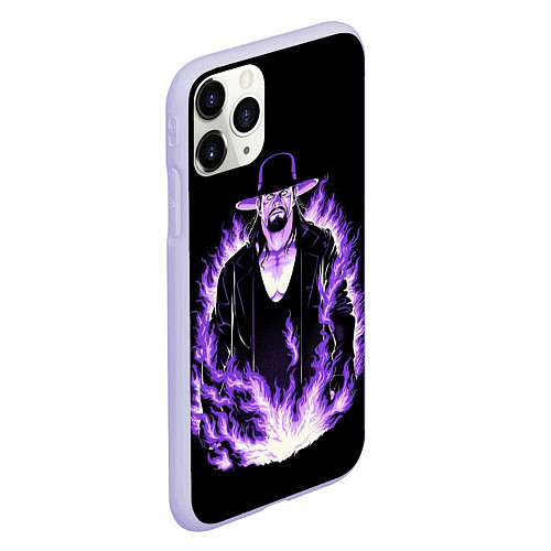 Чехол iPhone 11 Pro матовый The phenom undertaker / 3D-Светло-сиреневый – фото 2