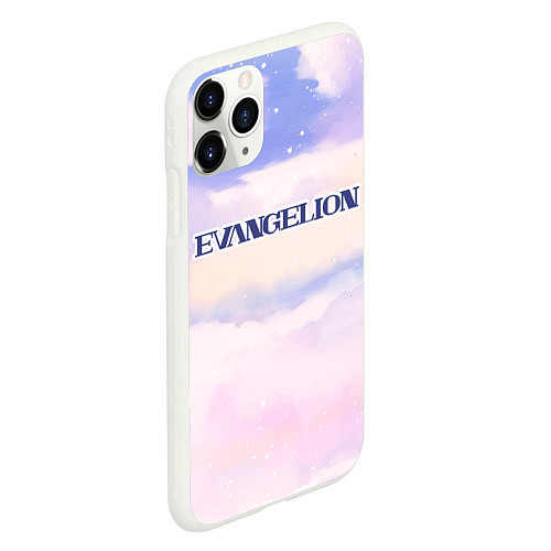 Чехол iPhone 11 Pro матовый Evangelion sky clouds / 3D-Белый – фото 2