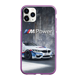 Чехол iPhone 11 Pro матовый BMW M4 GT4 - racing team - motorsport