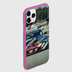 Чехол iPhone 11 Pro матовый BMW M Power - Motorsport - Racing team, цвет: 3D-фиолетовый — фото 2