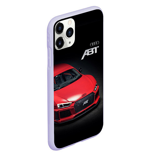 Чехол iPhone 11 Pro матовый Audi quattro ABT autotuning / 3D-Светло-сиреневый – фото 2