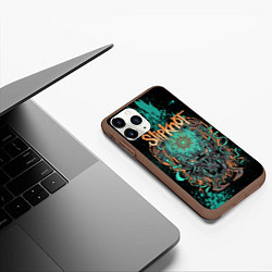 Чехол iPhone 11 Pro матовый Slipknot monster, цвет: 3D-коричневый — фото 2