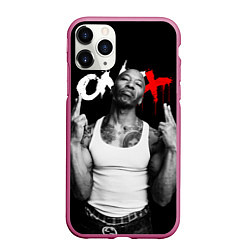 Чехол iPhone 11 Pro матовый Onyx - Fredro Starr, цвет: 3D-малиновый