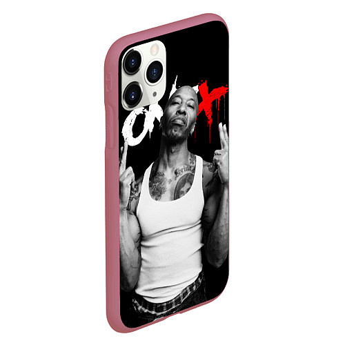 Чехол iPhone 11 Pro матовый Onyx - Fredro Starr / 3D-Малиновый – фото 2