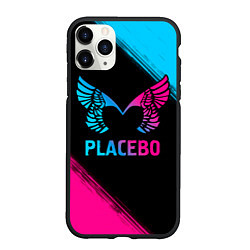 Чехол iPhone 11 Pro матовый Placebo - neon gradient, цвет: 3D-черный